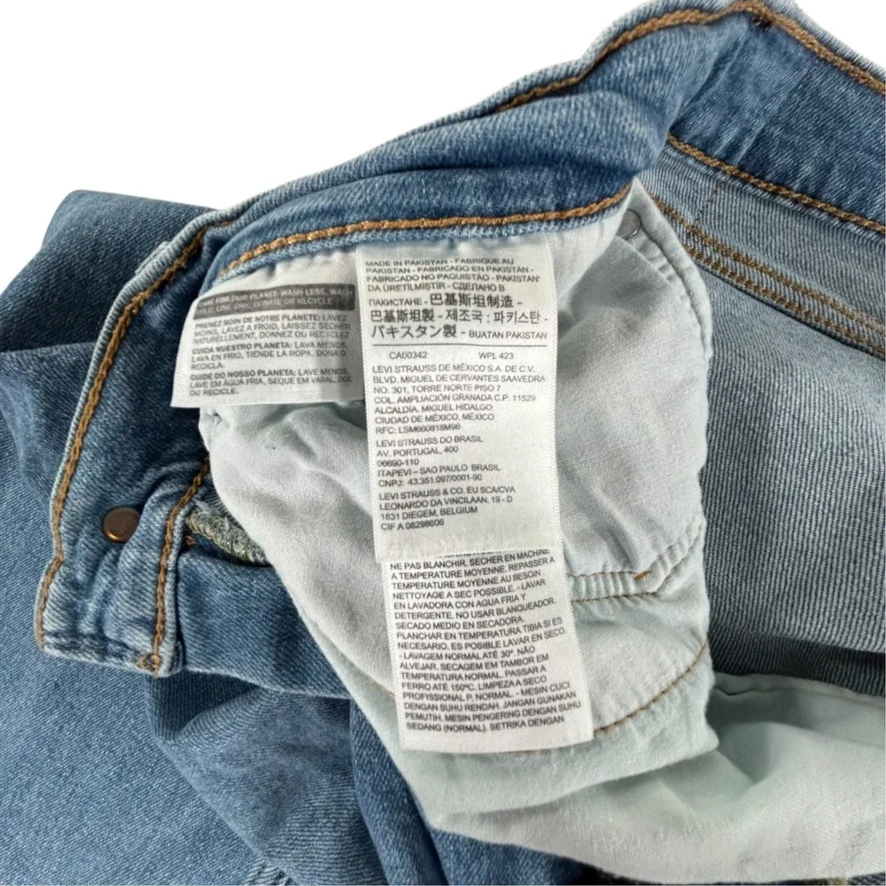 Levis 505 Regular Fit Jeans Mens 36x32 Medium Wash Blue Straight Leg Denim
